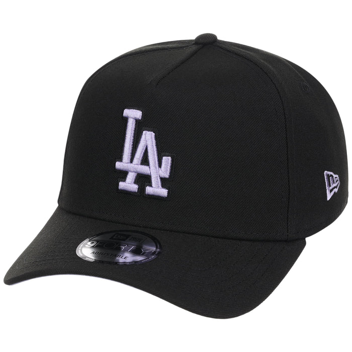Los Angeles Dodgers MLB Black x Lavender FASHION CORE New Era 9FORTY A-Frame