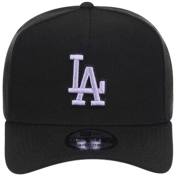Los Angeles Dodgers MLB Black x Lavender FASHION CORE New Era 9FORTY A-Frame