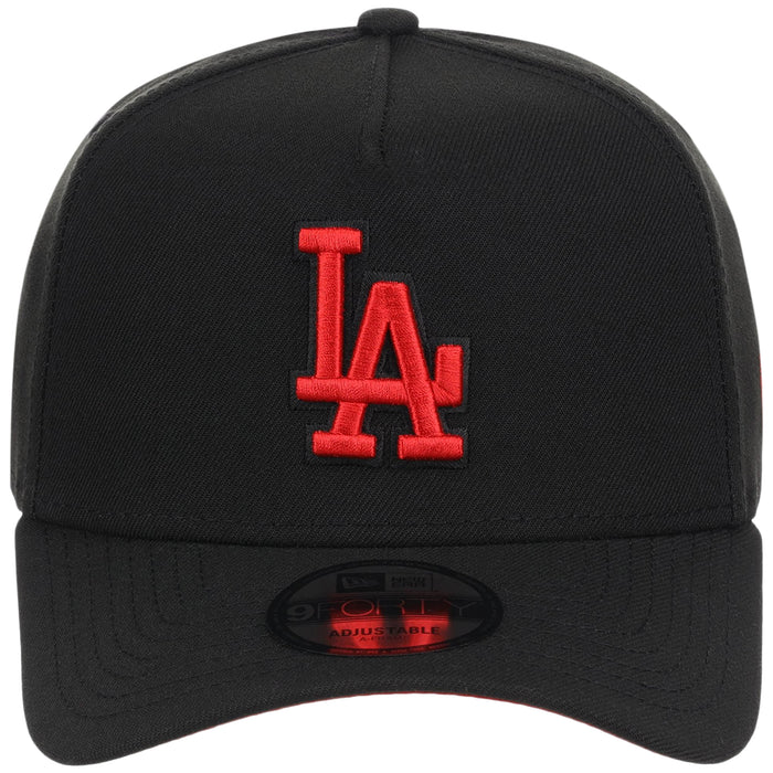 Los Angeles Dodgers MLB Black x Red FASHION CORE New Era 9FORTY A-Frame