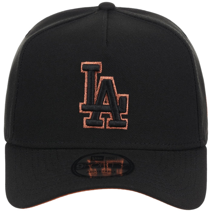 Los Angeles Dodgers MLB Black x Rust FASHION CORE New Era 9FORTY A-Frame