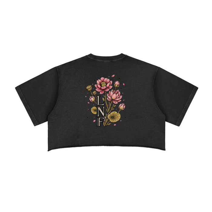 Lotus Raw Edge Crop Top