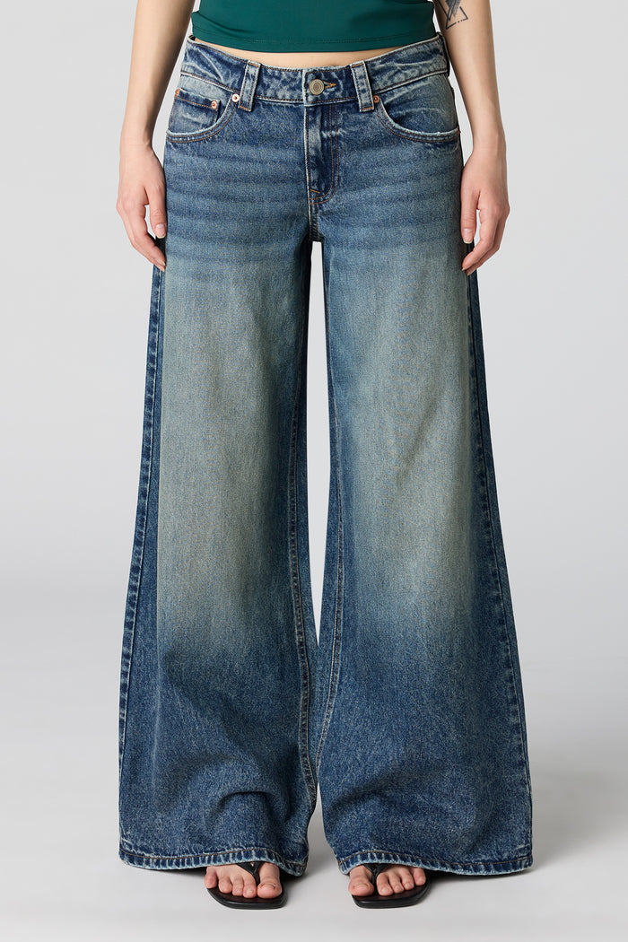 Low Rise Super Wide Leg Jean