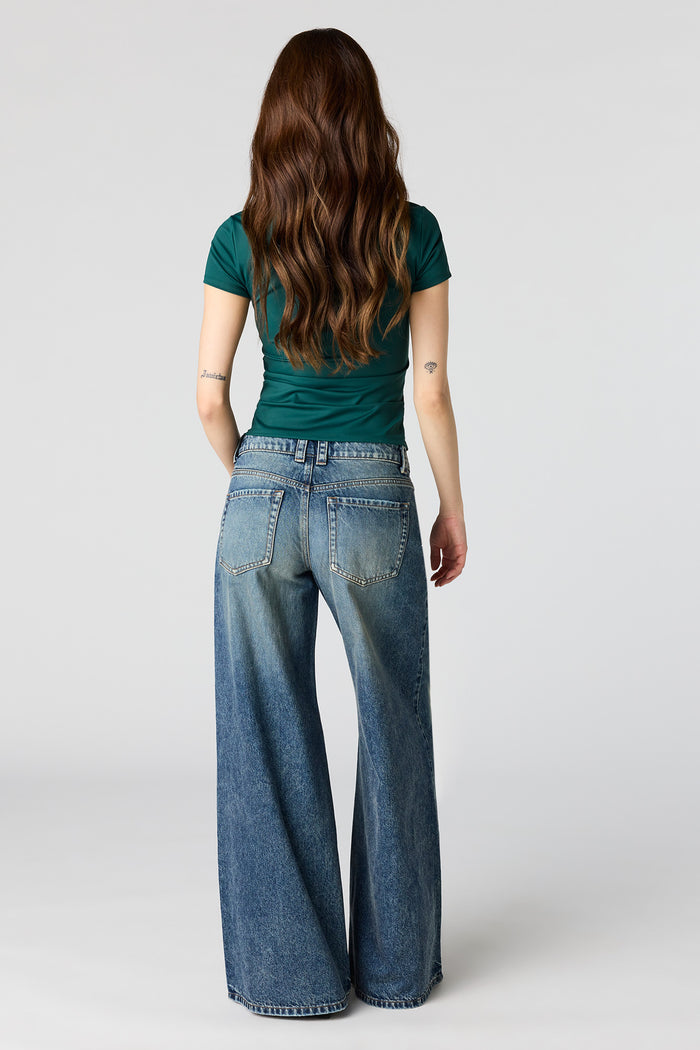 Low Rise Super Wide Leg Jean