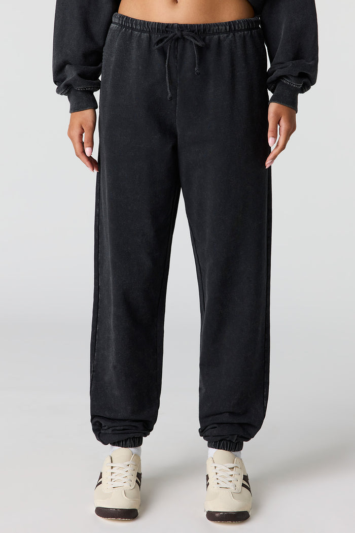 Luxe Fleece Washed Low Rise Jogger