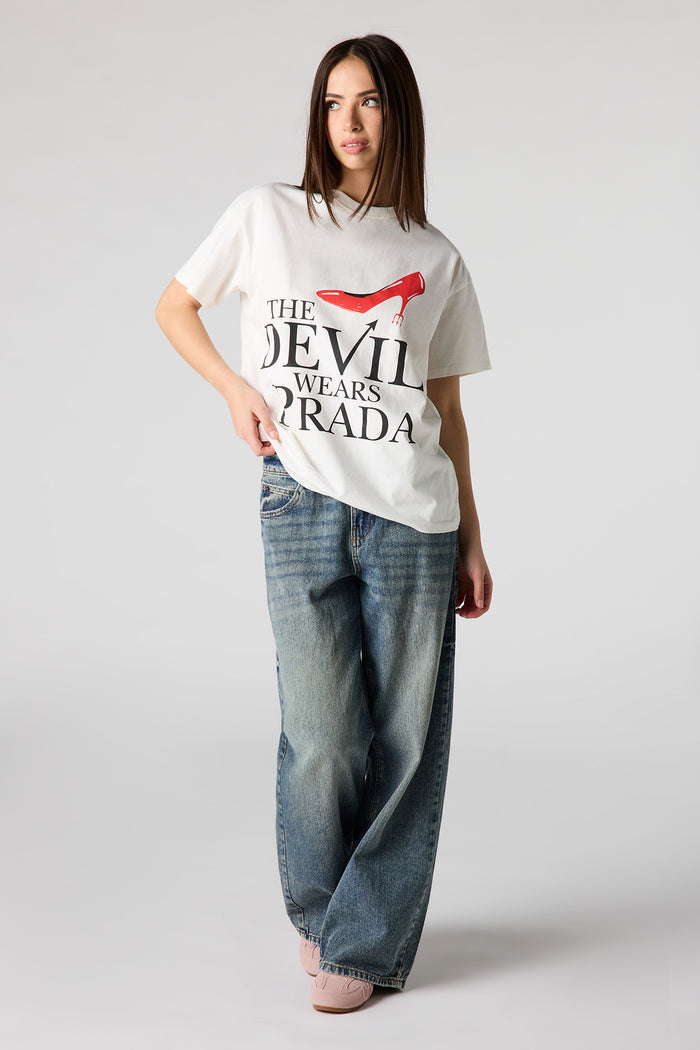 Luxe Heavy Cotton Devil Wears Prada Graphic Boyfriend T-Shirt