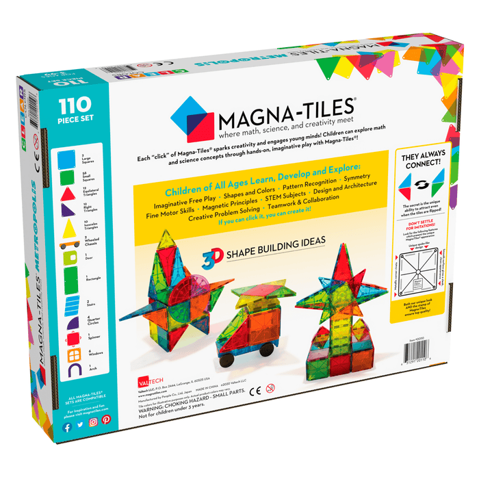Magna-Tiles Metropolis 110-Piece Set (Damaged Package)