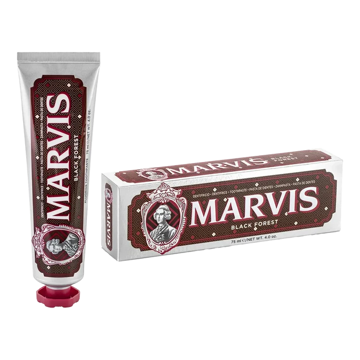 Marvis tannkrem Black Forest 75 ml med mørk sjokolade, kirsebær og mynte