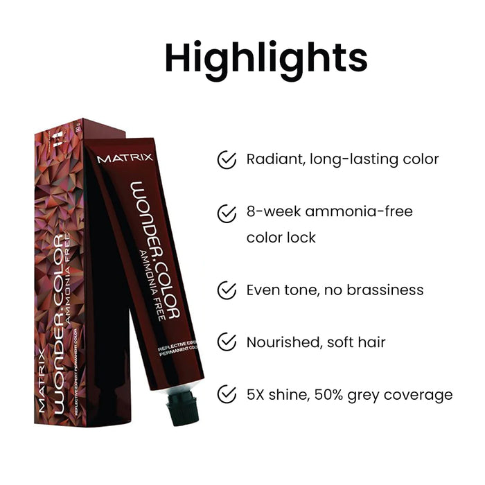 Matrix Wonder Color Ammonia Free 6.28 (Dark Blonde With Violet Mocha) 90g