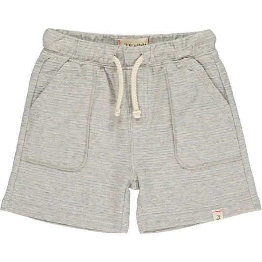 Me & Henry Bluepeter Ribbed Knit Shorts in Grey