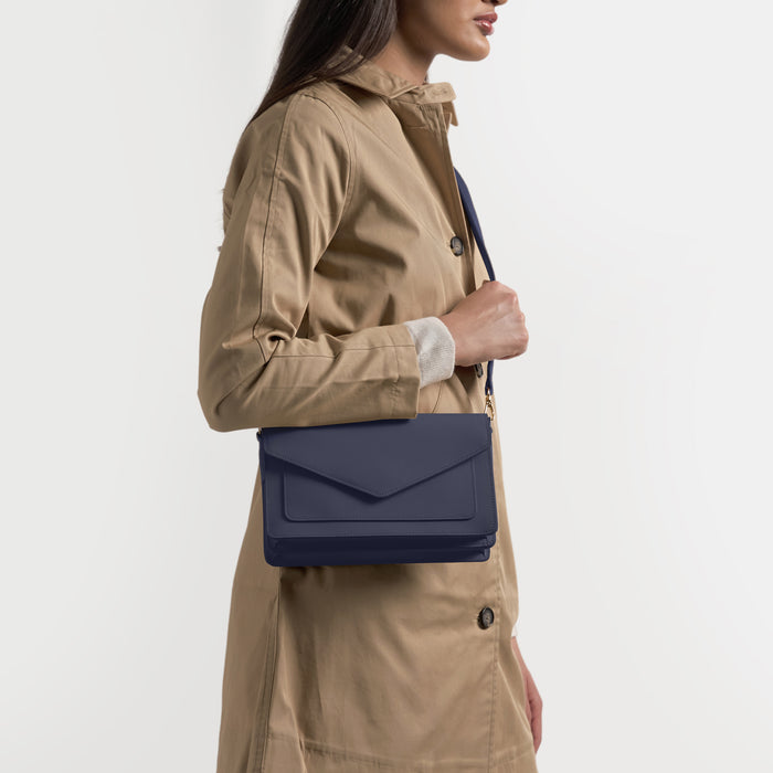 Medium Willow Envelope Bag Midnight Blue