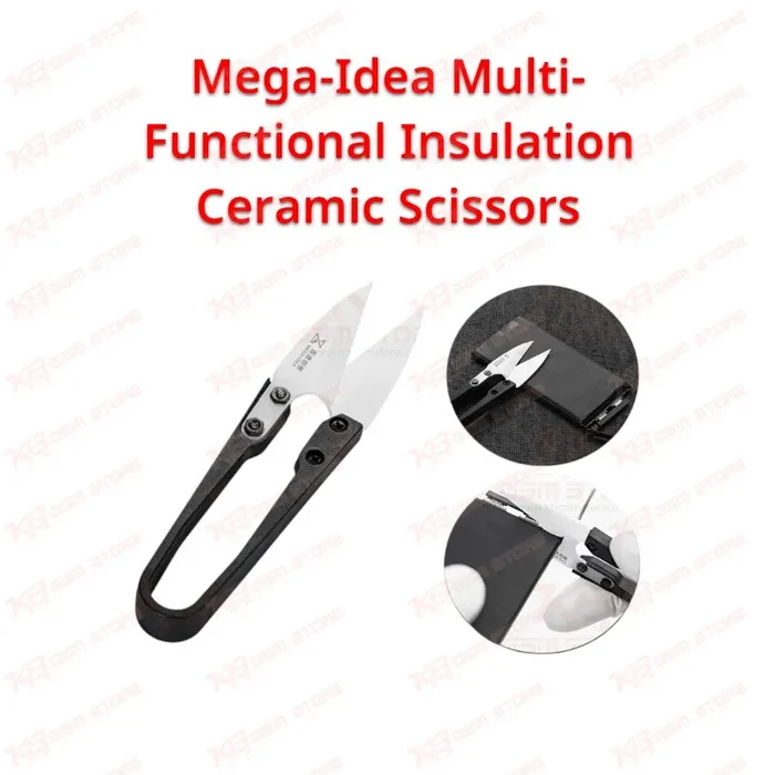Mega-Idea Multi-Functional Insulation Ceramic Scissors