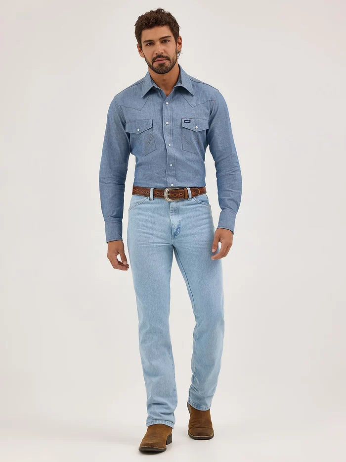 Mens Authentic Chambray Cowboy Cut® Work Shirt
