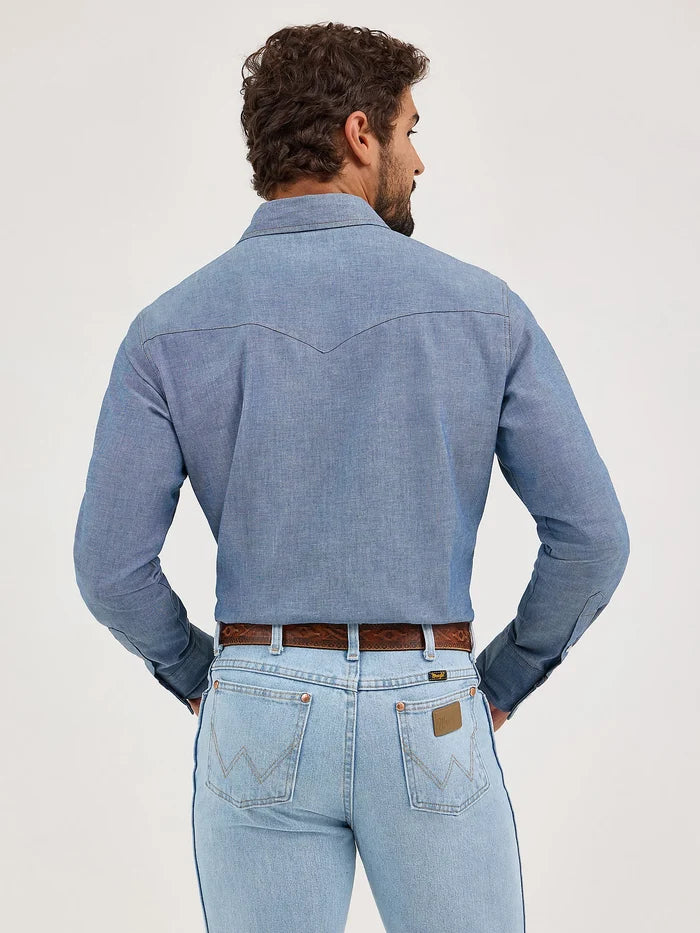 Mens Authentic Chambray Cowboy Cut® Work Shirt