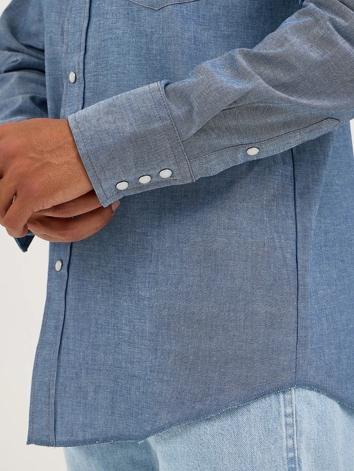 Mens Authentic Chambray Cowboy Cut® Work Shirt