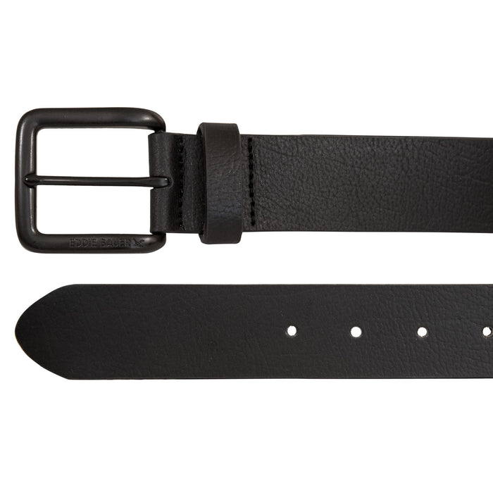 Matte Leather Jean Belt-Black-2