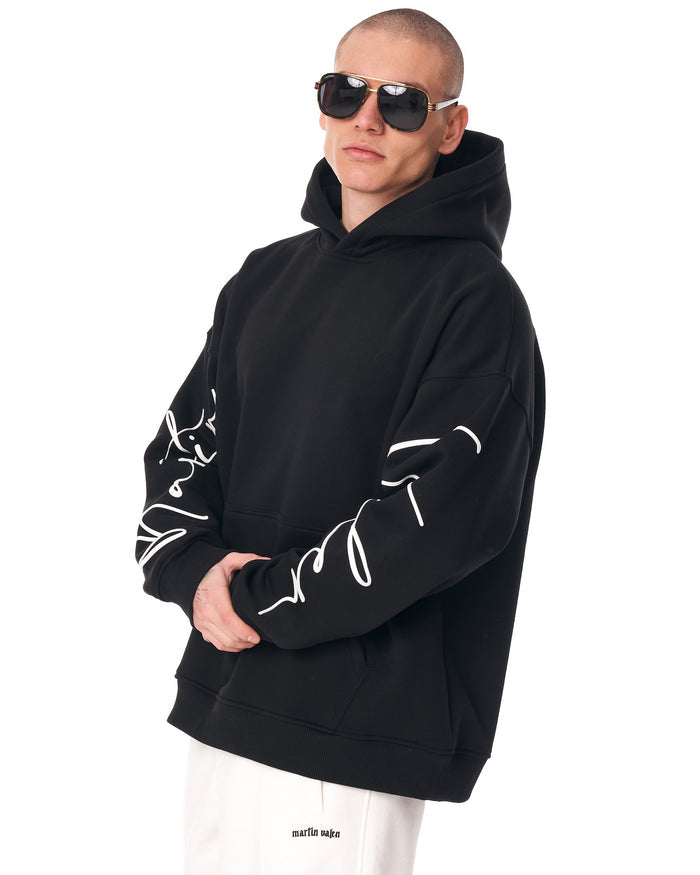 Men's Oversized Hoodie Martin Valen Black (2)