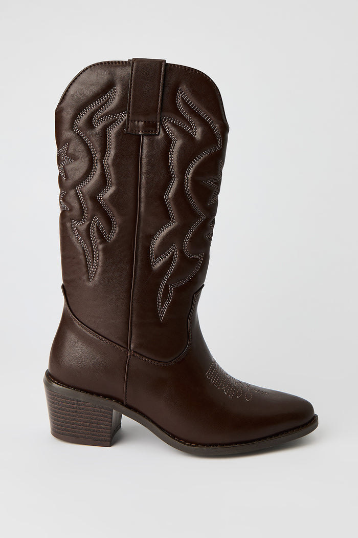 Mid Calf Cowboy Boot