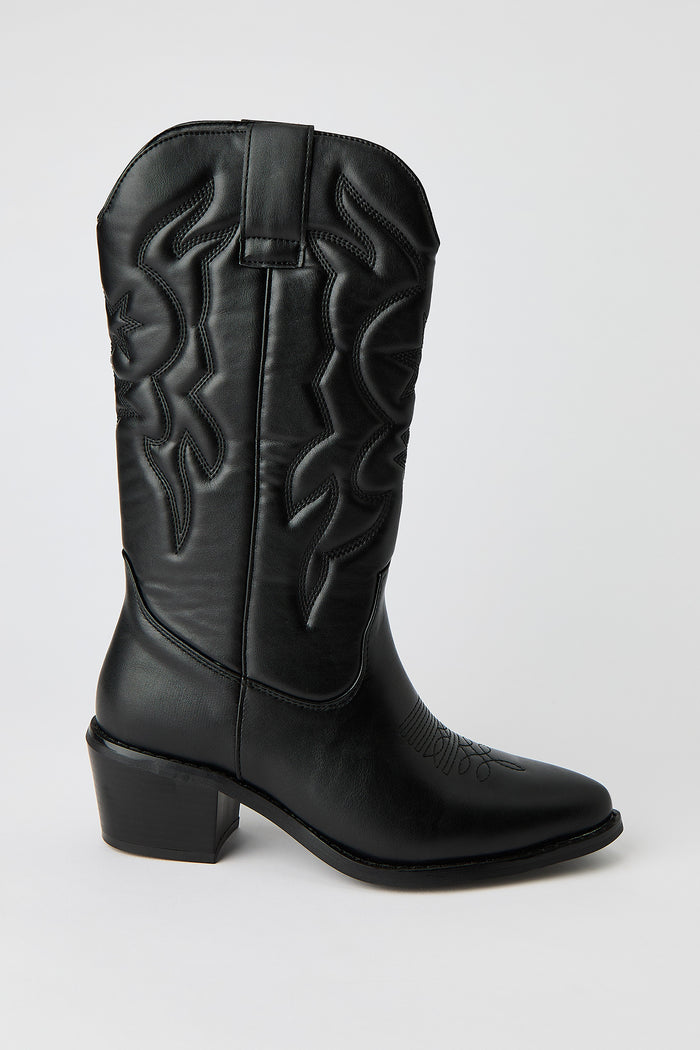 Mid Calf Cowboy Boot