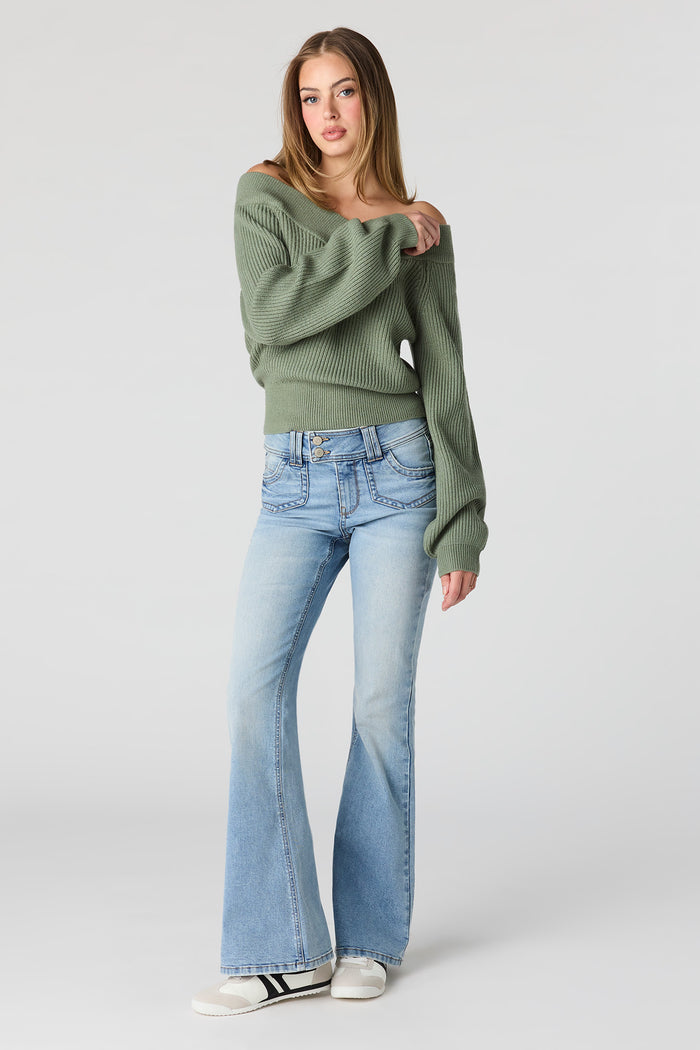 Mid Rise Flare Medium Jean
