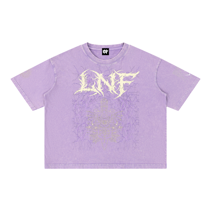 Mineral Wash dobi Boxy Cotton T-Shirt
