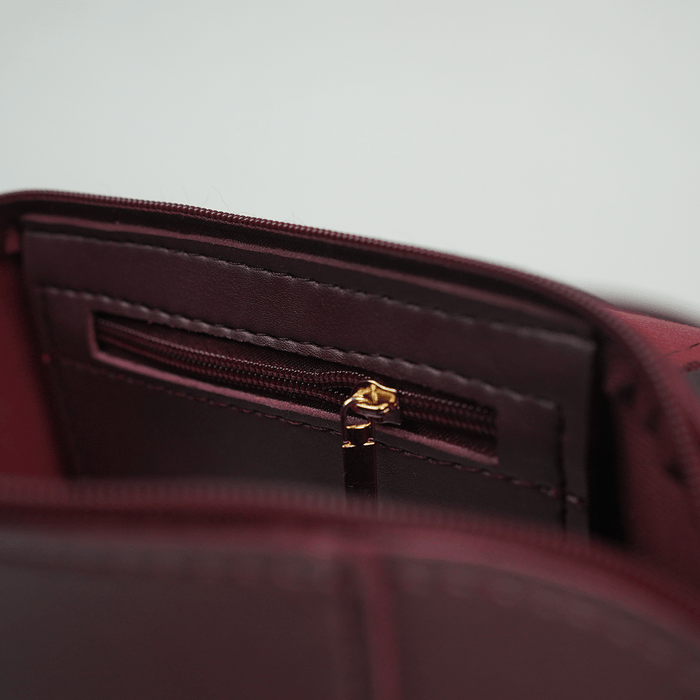 Mini Flap Crossbody Bag Maroon - astorebags.pk