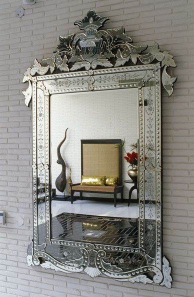 Minical Venetian Mirror For Powder Room & Living Room