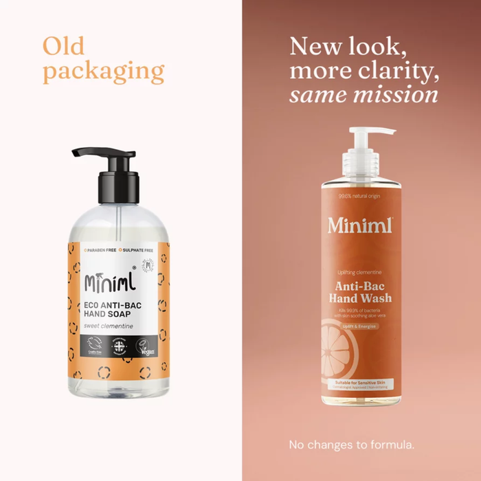 Miniml Anti-Bac Hand Wash Sweet Clementine 400ml