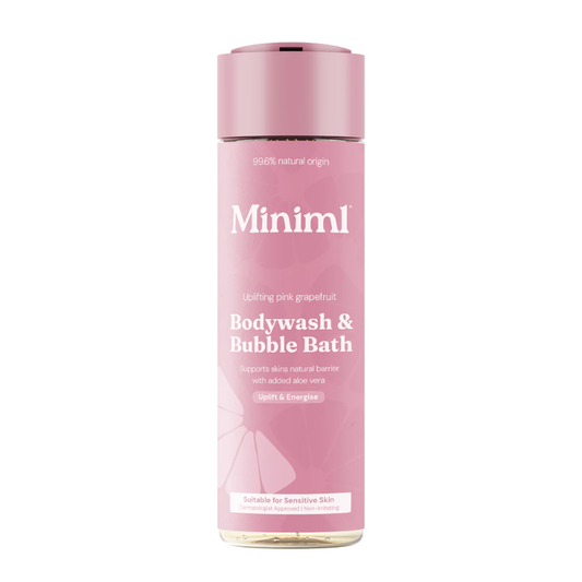 Miniml Body Wash & Bubble Bath Uplifting Pink Grapefruit 400ml