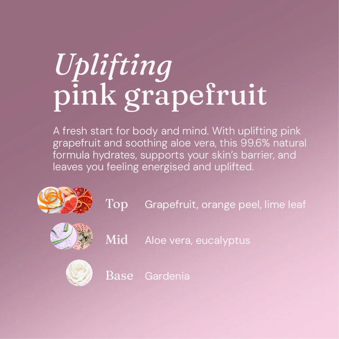 Miniml Body Wash & Bubble Bath Uplifting Pink Grapefruit 400ml
