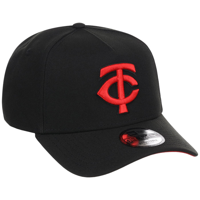 Minnesota Twins MLB Black x Red FASHION CORE New Era 9FORTY A-Frame