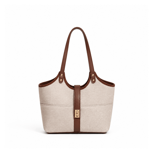 Mira Bag Beige & Brown - astorebags.pk