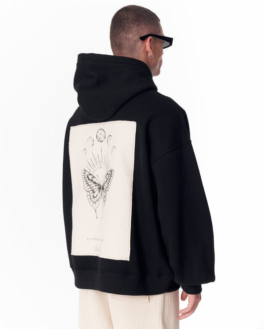 Monarch Loop Men's Hoodie in Black