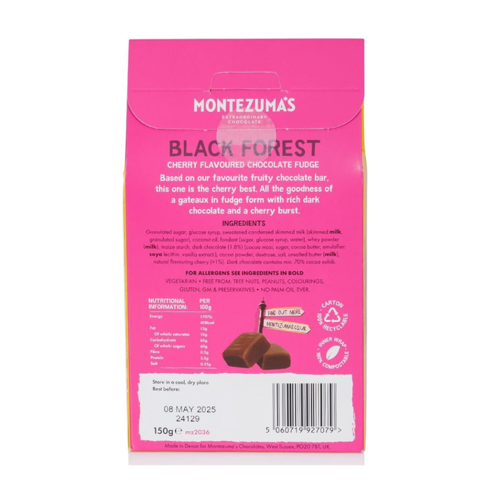 Montezuma's Black Forest Cherry Chocolate Fudge 150g