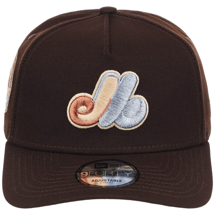 Montreal Expos MLB Frosted Bark New Era 9FORTY A-Frame