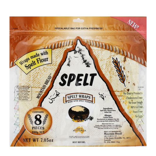 Mountain Bread Spelt Wraps 200g
