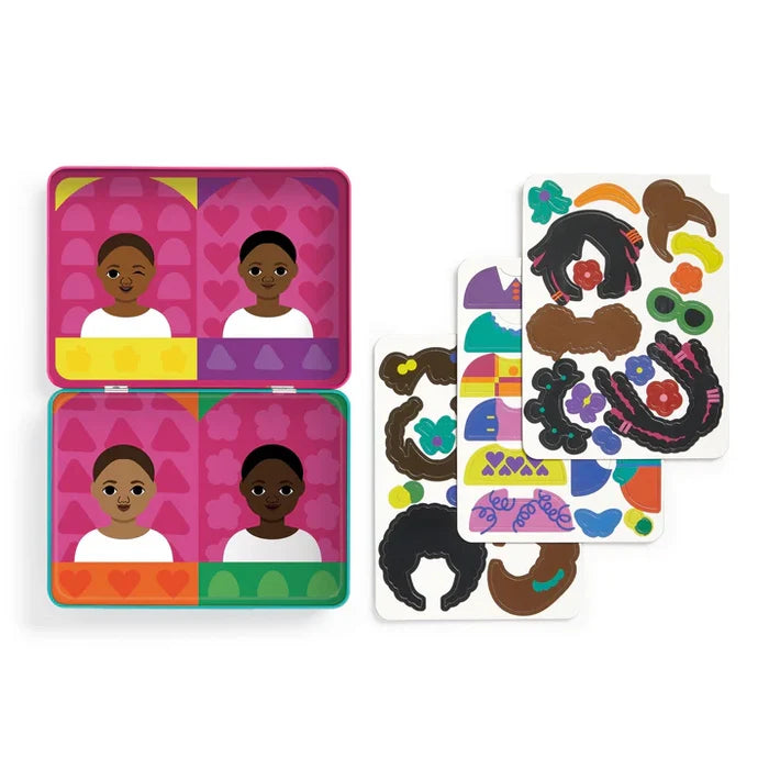 Mudpuppy Magnetic Play Set Tin: My Hair, My Crown