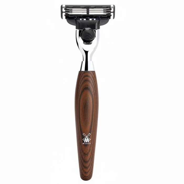 Muhle Kosmo Mach3 Razor Bog Oak Wood Handle - R873M3