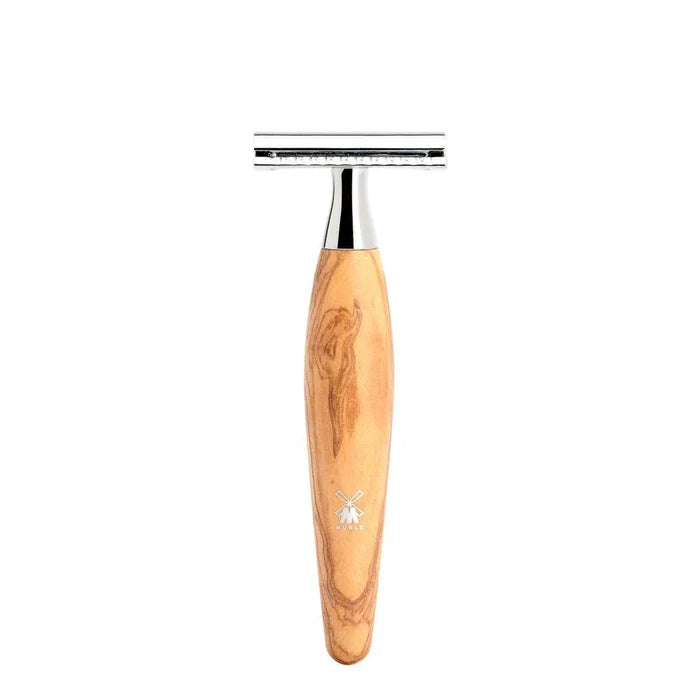 Muhle Kosmo Safety Razor Olive Wood Handle, Closed Comb - R870SR