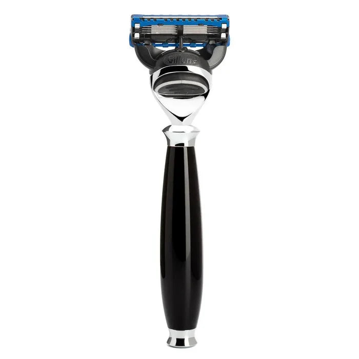 Muhle Purist Fusion Razor High-Grade Resin, Black Handle - R56F