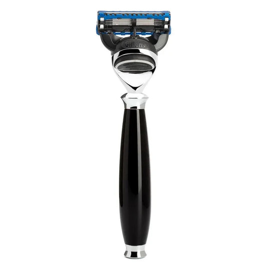 Muhle Purist Fusion Razor High-Grade Resin, Black Handle - R56F