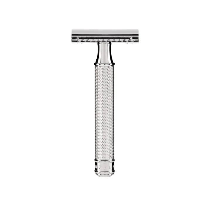 Muhle R89 Traditional Safety Razor Metal, Chrome-Plated Handle, Closed Comb - R89