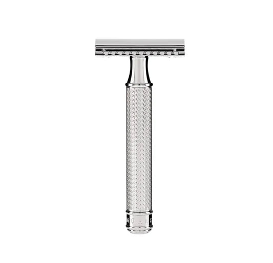 Muhle R89 Traditional Safety Razor Metal, Chrome-Plated Handle, Closed Comb - R89