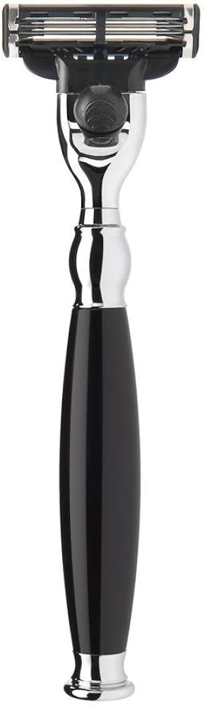 Muhle Sophist Mach3 Razor High-Grade Resin, Black Handle - R44M3