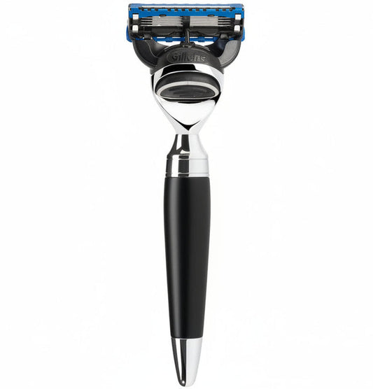 Muhle Stylo Fusion Razor Black Resin Handle - R76F