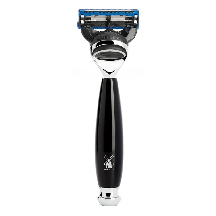 Muhle Vivo Fusion Razor High-Grade Resin, Black Handle - R336F