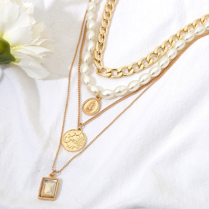 N2083 - Retro multi-layer Necklace