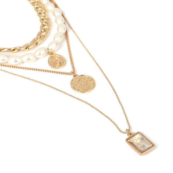 N2083 - Retro multi-layer Necklace