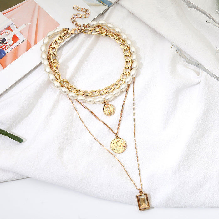N2083 - Retro multi-layer Necklace