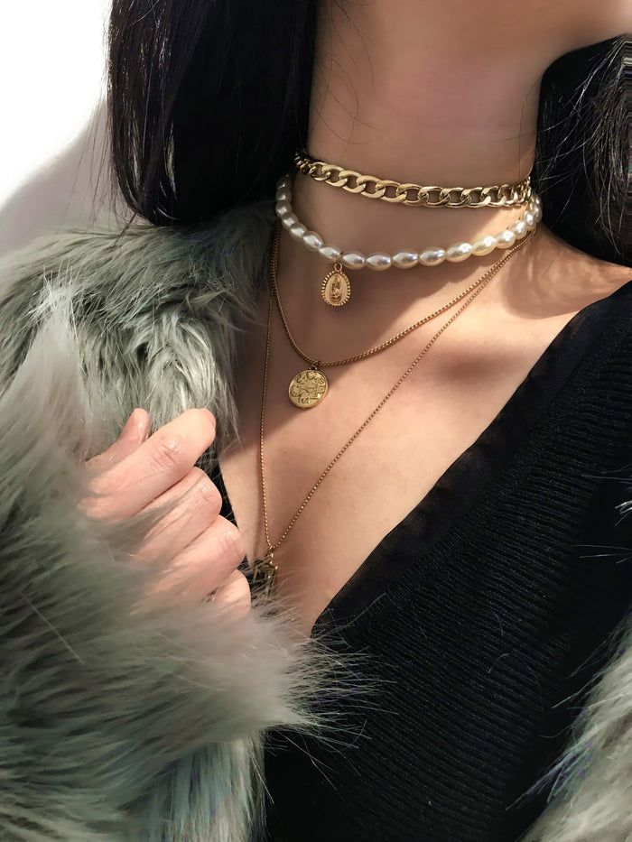 N2083 - Retro multi-layer Necklace