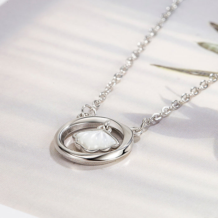 N2507 - Shell clavicle chain necklace